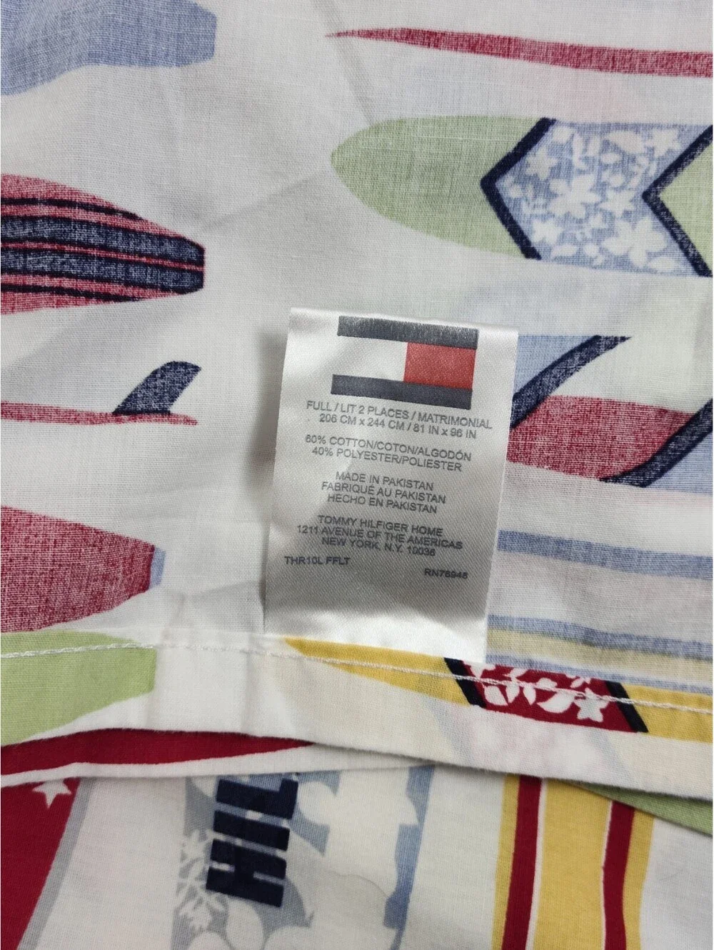 Tommy Hilfiger Surf Boards Bedsheet Set Full Size